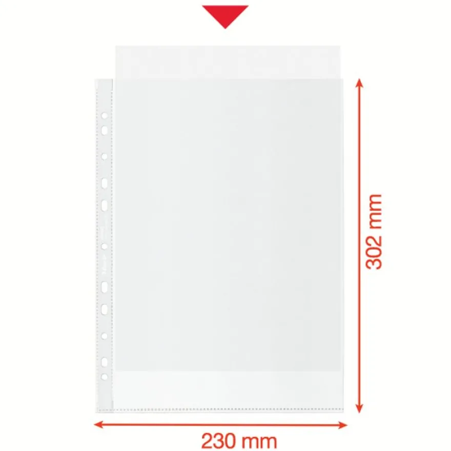 Esselte - 100 Pochettes perforées - A4 - PP - 100 % Recyclées