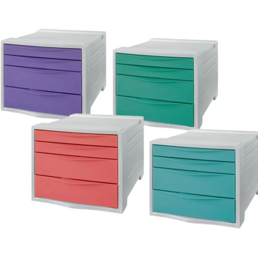 Esselte Colour'Breeze - Module de classement 4 tiroirs - disponible dans différentes couleurs