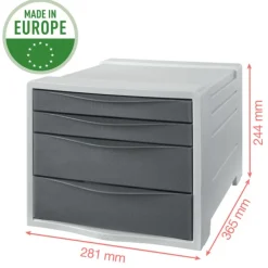 Esselte Colour'Breeze - Module de classement 4 tiroirs - disponible dans différentes couleurs
