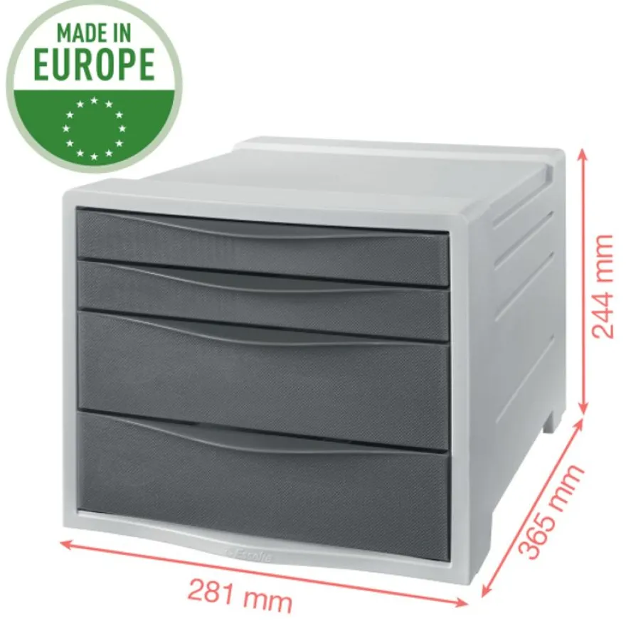 Esselte Colour'Breeze - Module de classement 4 tiroirs - disponible dans différentes couleurs