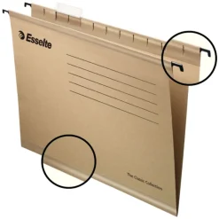 Esselte Pendaflex - 5 Dossiers suspendus écologiques pour tiroirs - kraft - fond V - marron