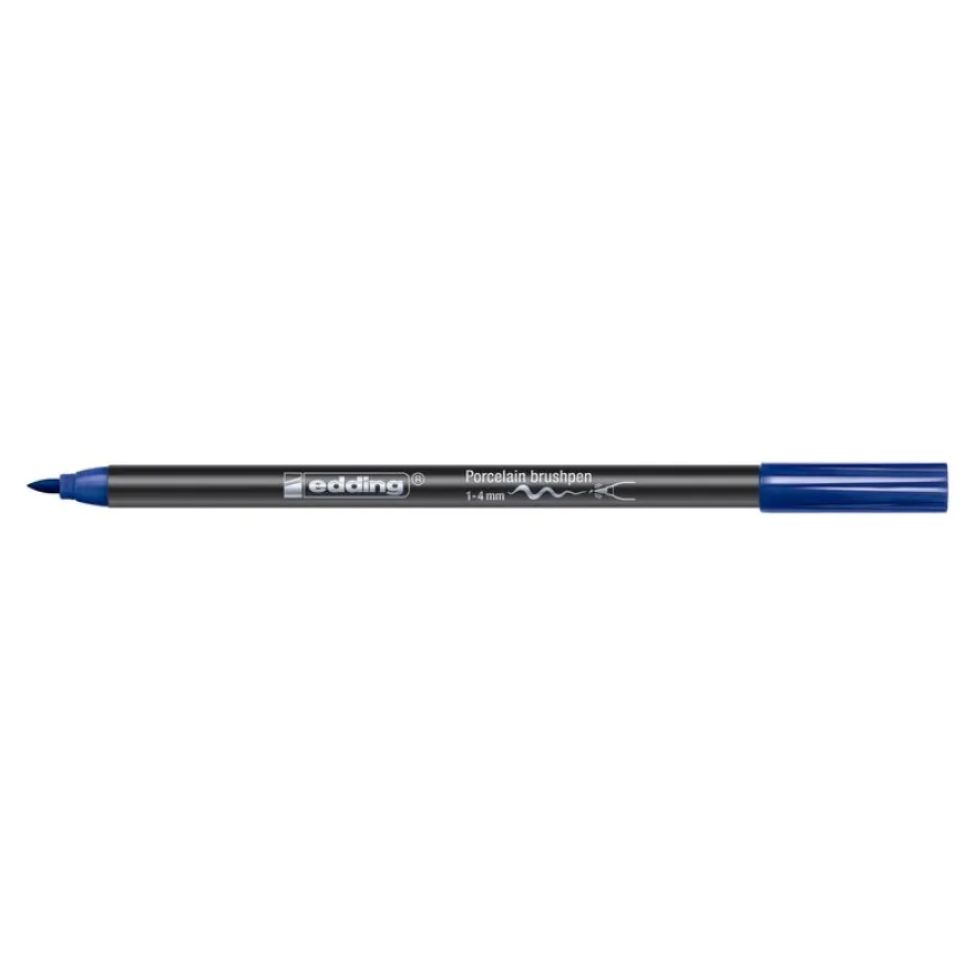 et de 6 feutres pinceau pour porcelaine Edding 4200 – Couleurs classiques – Résistants au lave-vaisselle