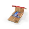 Etui postal d'expedition à fermeture adhésive - 32 cm x 32cm - 0 à 60 mm - kraft - Logisitpack
