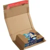 Etui postal d'expedition à fermeture adhésive - 21,7 cm x 15,5 cm - 0 à 60 mm - kraft - Logisitpack