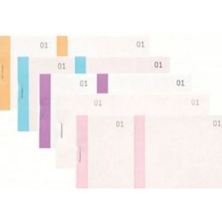 Exacompta - 10 Blocs vendeurs de 100 tickets - 60 x 135 mm - numéroté - couleurs assorties