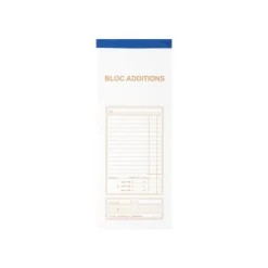 Exacompta - 10 Blocs additions - 50 feuilles - 96 x 230 mm - en double