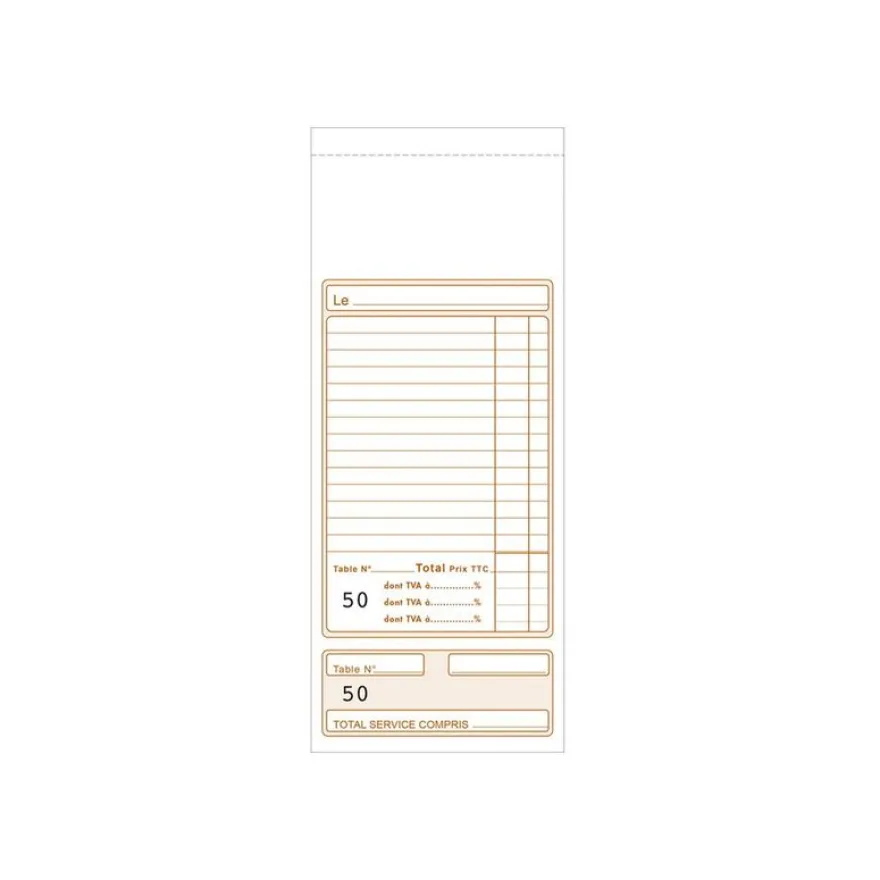 Exacompta - 10 Blocs additions - 50 feuilles - 96 x 230 mm - en double