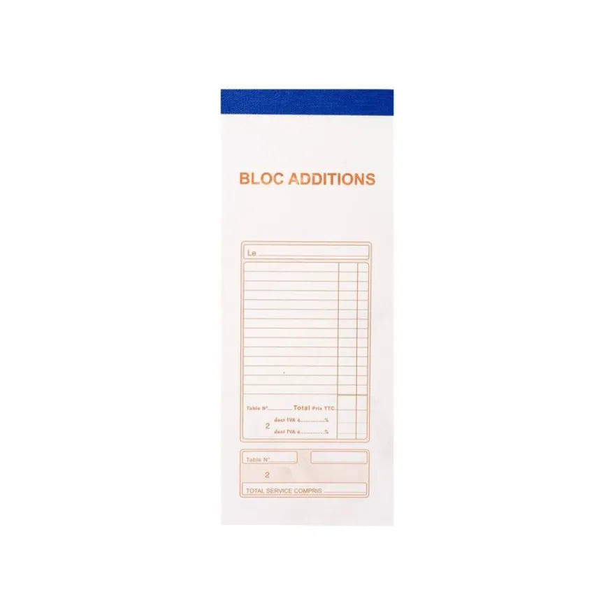 Exacompta - 10 Blocs additions - 50 feuilles - 96 x 230 mm - en double