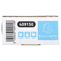 Exacompta - 10 Bobines thermiques - rouleaux TPE - 57 x 46 x 12 mm - sans Bisphénol A