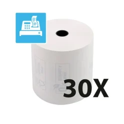 Exacompta - 30 Bobines thermiques - rouleaux caisses - 80 x 80 x 12 mm - sans Phénol - 76 m