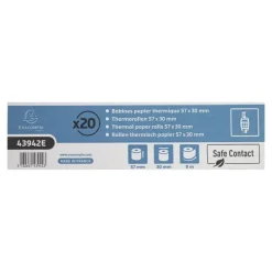 Exacompta - 20 Bobines thermiques - rouleaux caisses - 57 x 30 x 12 mm