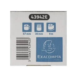 Exacompta - 20 Bobines thermiques - rouleaux caisses - 57 x 30 x 12 mm