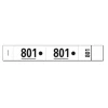 Exacompta - 20 Carnets de 50 tickets de vestiaire 3 volets - 30 x 200 mm - numéroté - blanc