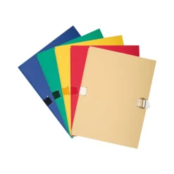 Exacompta - 5 Chemises à sangle dos extensible - pour 1000 feuilles - couleurs assorties