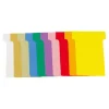 Exacompta - 100 Fiches en T - Taille 2 - coloris assortis - carton de 10 étuis