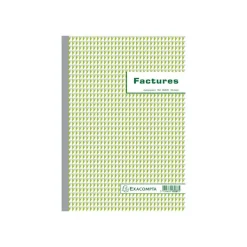 Exacompta - 5 Manifolds Carnets de factures - 50 dupli - A4