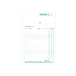 Exacompta - 10 Manifolds Carnets de factures - 50 dupli - 21 x 13,5 cm