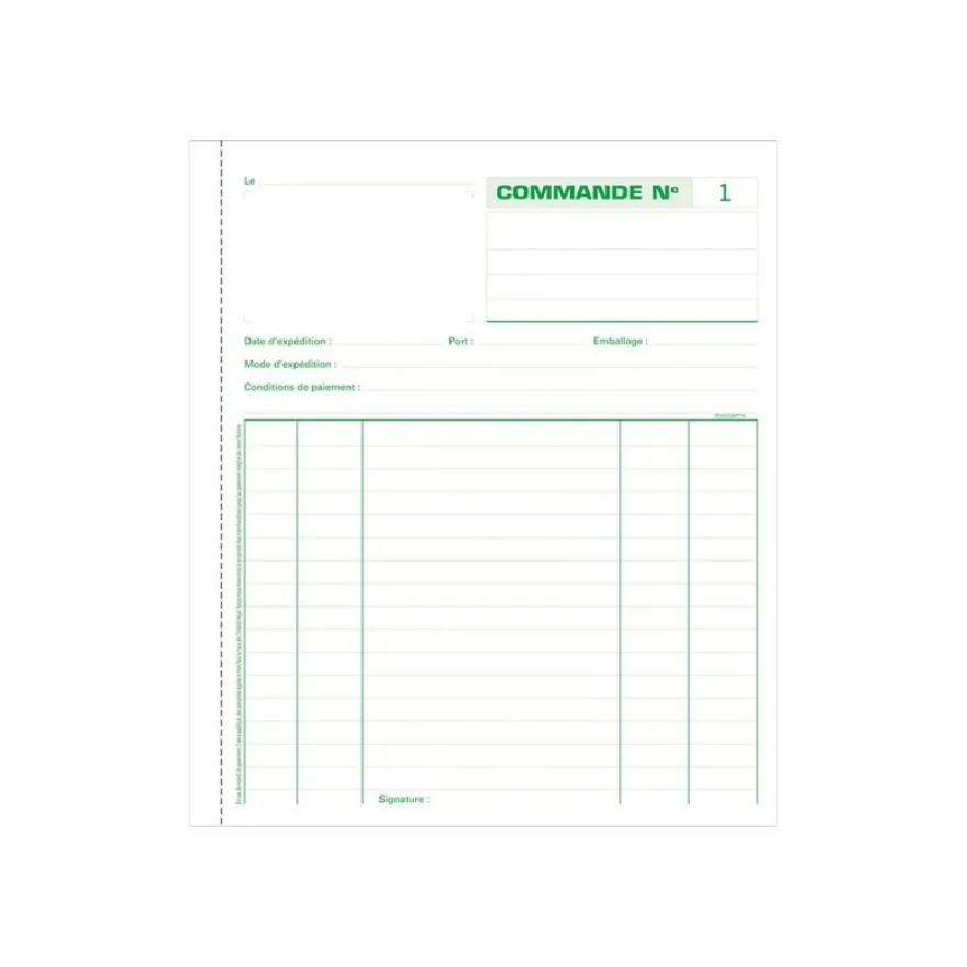 Exacompta - 5 Manifolds Carnets de commandes - 50 tripli - 21 x 18 cm