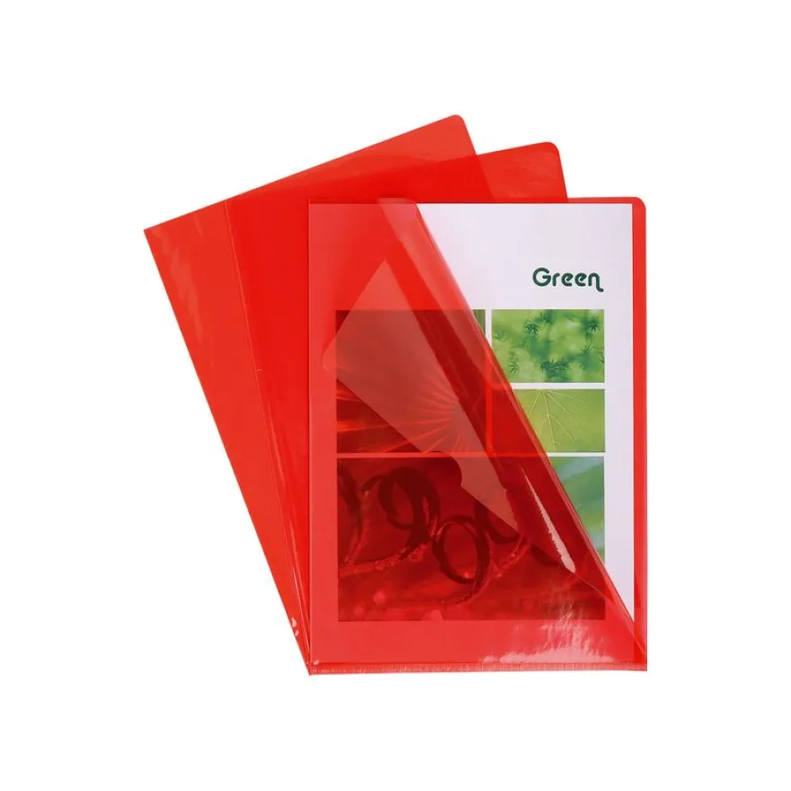 Exacompta - 100 Pochettes coin - A4 - 13/100 - rouge