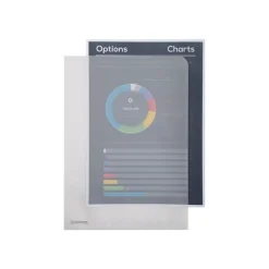 Exacompta - 50 Pochettes coin papier - A4 - transparent blanc