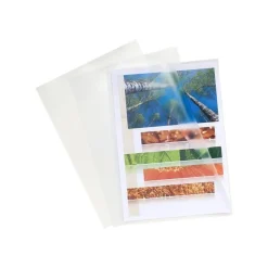 Exacompta - 100 Pochettes coin - A4 - 12/100 - cristal transparent