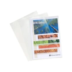 Exacompta - 100 Pochettes coin - A4 - 12/100 - cristal transparent