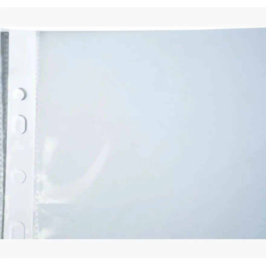 Exacompta - 100 Pochettes perforées - A4 - PP lisses - cristal 6/100E