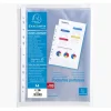 Exacompta - 100 Pochettes perforées - A4 - PP lisses - cristal 6/100E