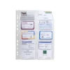 Exacompta - 10 Pochettes pour cartes de visite - A4 - cristal