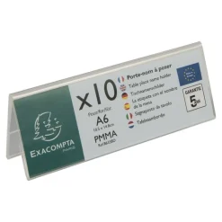 Exacompta - 10 Porte noms - A6 plié
