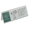 Exacompta - 10 Porte-noms double face - pour 105 x 40 mm