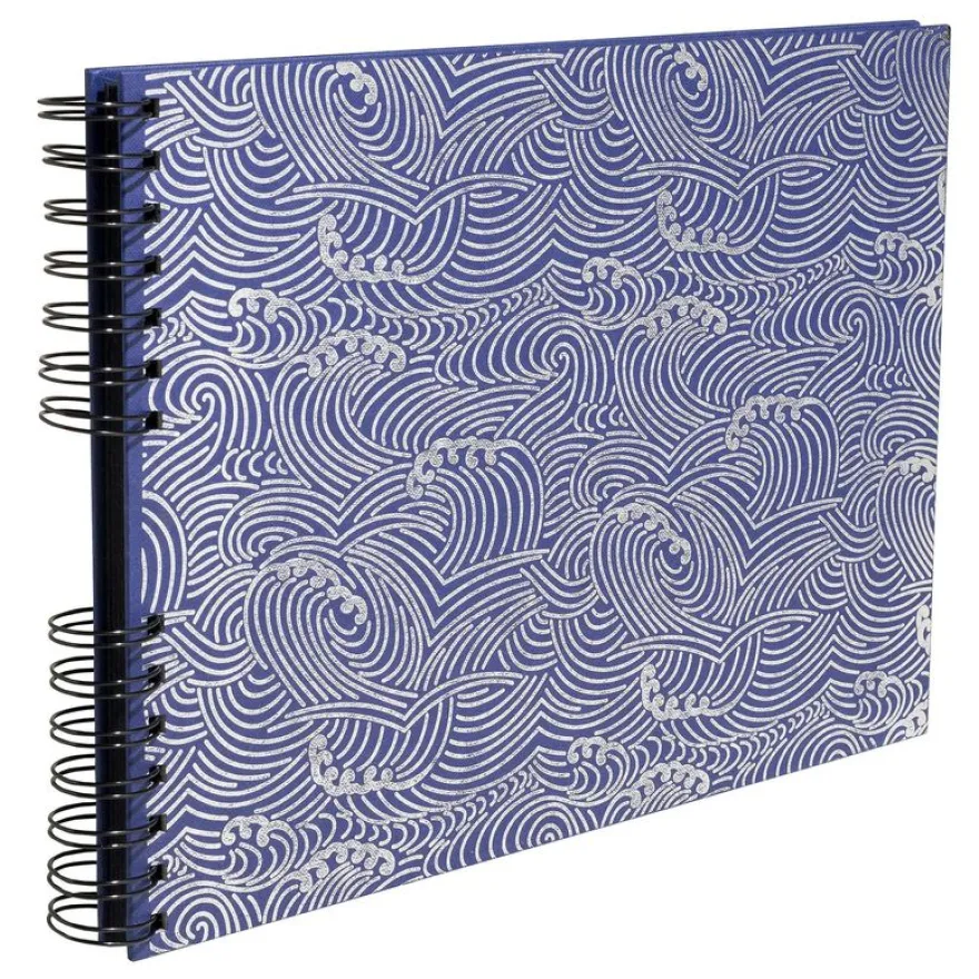 Exacompta - Album photos Japan 32x22 cm - 50 pages pour 150 photos Japan 10 x 15 cm - bleu