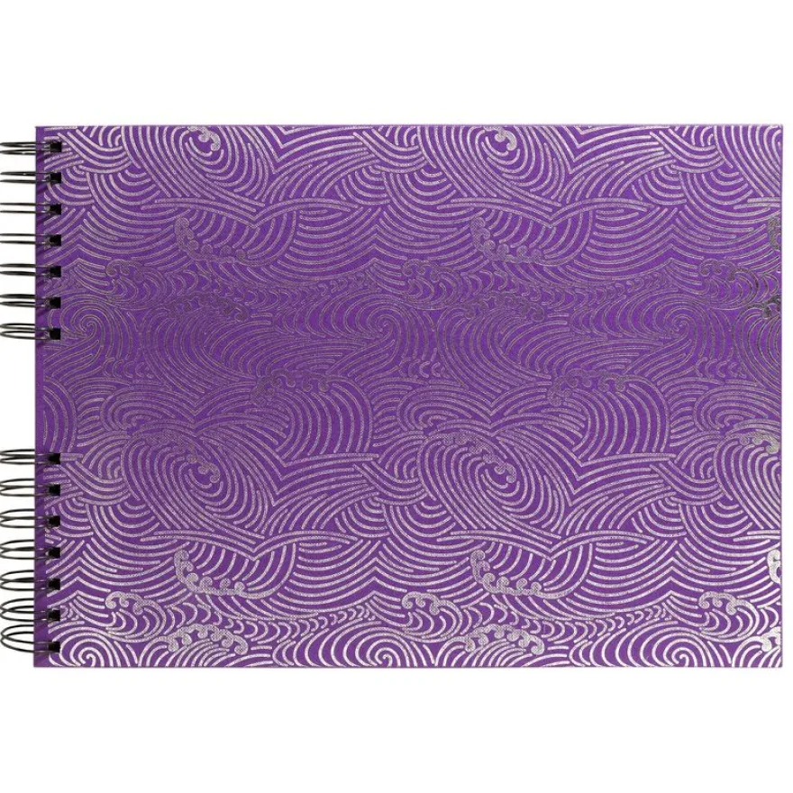 Exacompta - Album photos Japan 32x22 cm - 50 pages pour 150 photos Japan 10 x 15 cm - violet