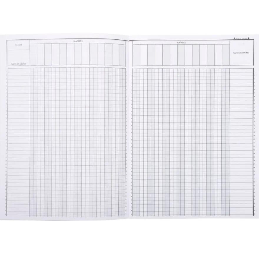 Exacompta - Cahier de notes et de bord du professeur - 26 matières - 48 pages - A4