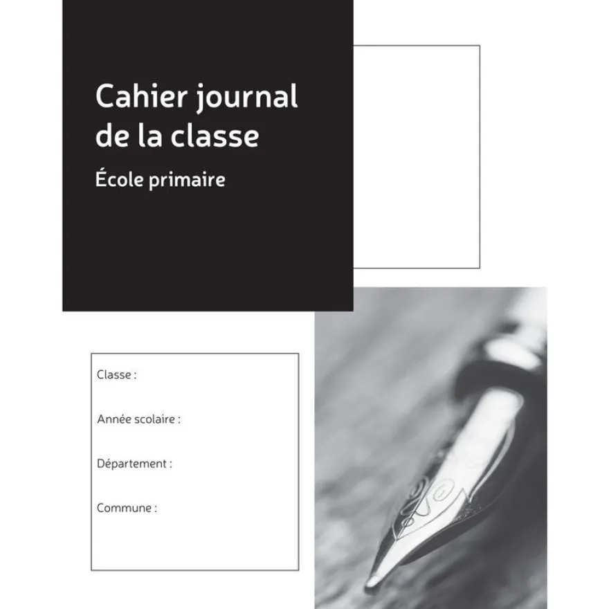 Exacompta - Cahier Journal de la classe - école primaire - double page par semaine - A4