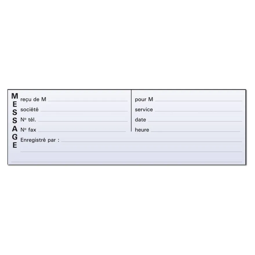 Exacompta - Carnet broché de messages téléphoniques - 50 dupli - 29,7 x 14,8 cm