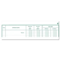 Exacompta - Carnet de Position de compte - 21 x 19 cm - 80 pages