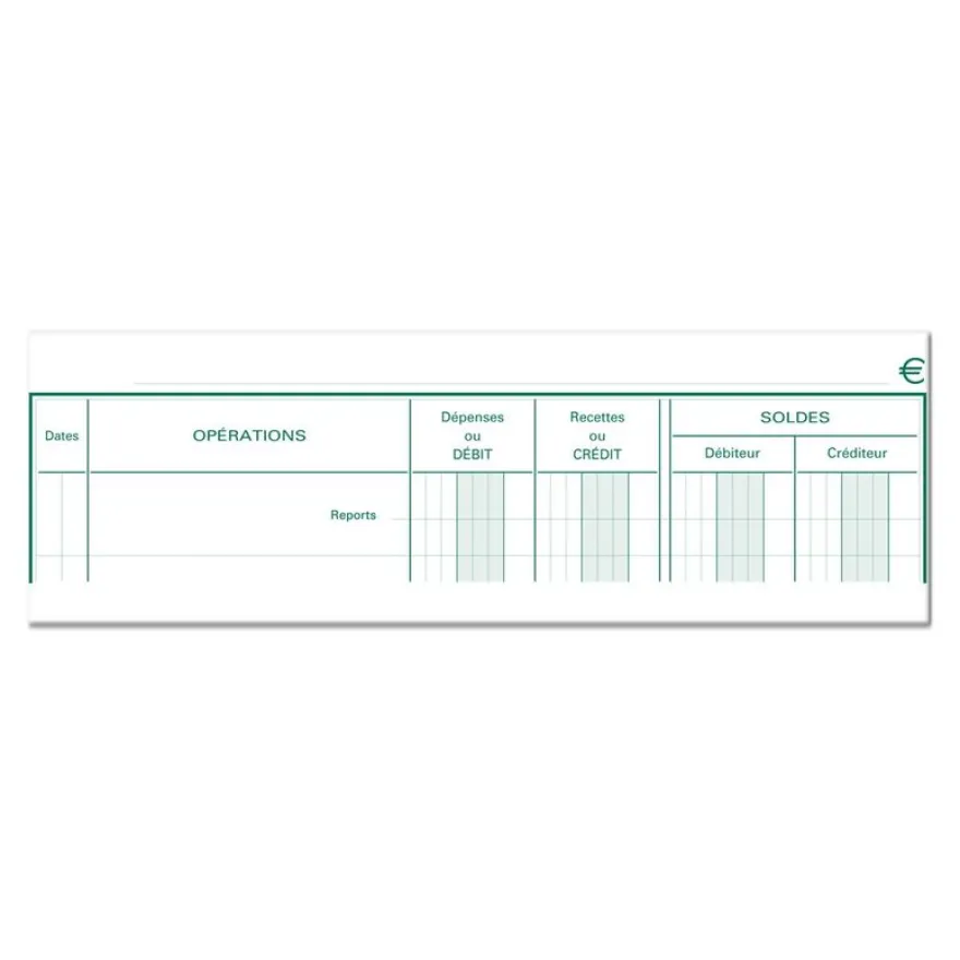 Exacompta - Carnet de Position de compte - 21 x 19 cm - 80 pages