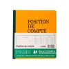 Exacompta - Carnet de Position de compte - 21 x 19 cm - 80 pages