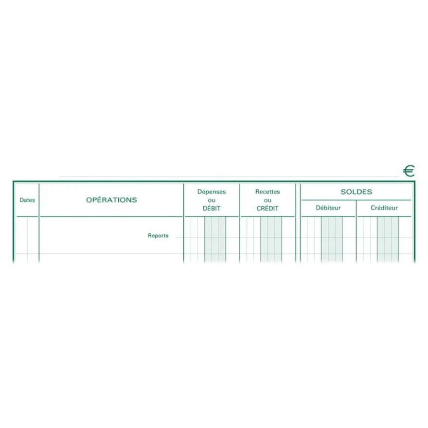 Exacompta - Carnet de Position de compte - 21 x 19 cm - 80 pages