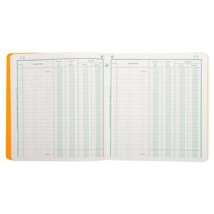 Exacompta - Carnet de Position de compte - 21 x 19 cm - 80 pages
