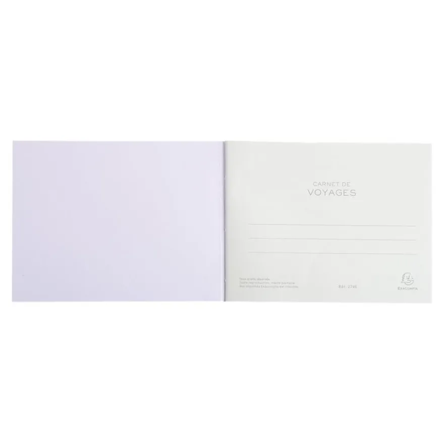 Exacompta - Carnet de voyages pocket 11x15cm 40 pages