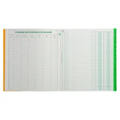 Exacompta - Échéancier - 72 pages - 21 x 19 cm