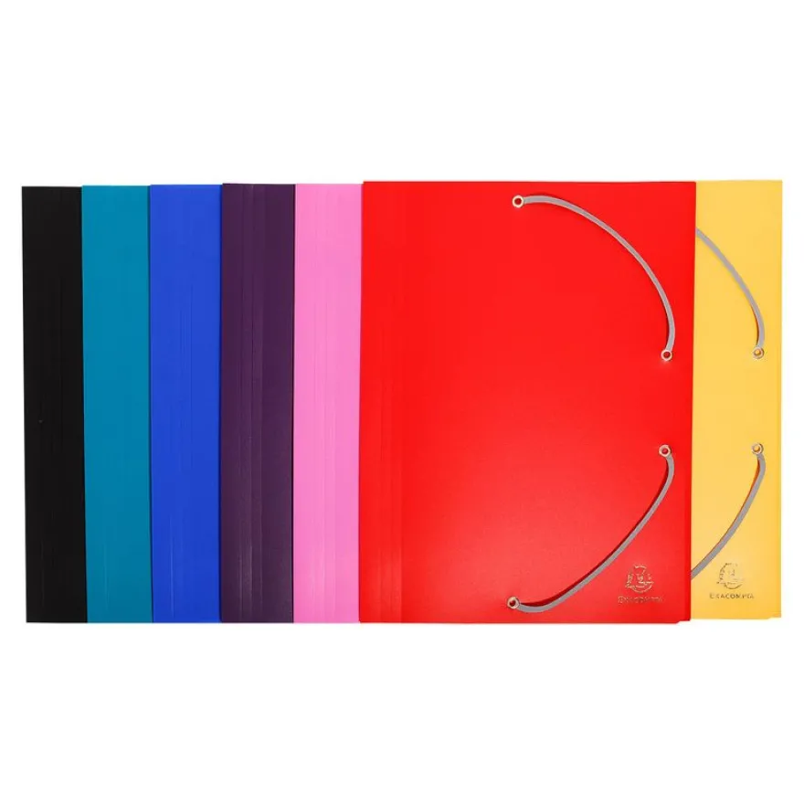 Exacompta - Chemise polypro à rabats - A4 - pour 150 feuilles - disponible dans différentes couleurs opaques