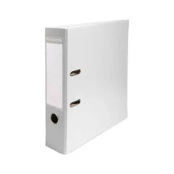 Exacompta - Classeur à levier - Dos 80 mm - A4 - pour 600 feuilles - blanc