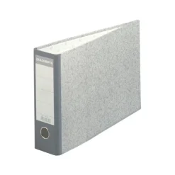 Exacompta - Classeur à levier à l'italienne - Dos 70 mm - A4 horizontal - pour 550 feuilles - gris marbré avec dos gris