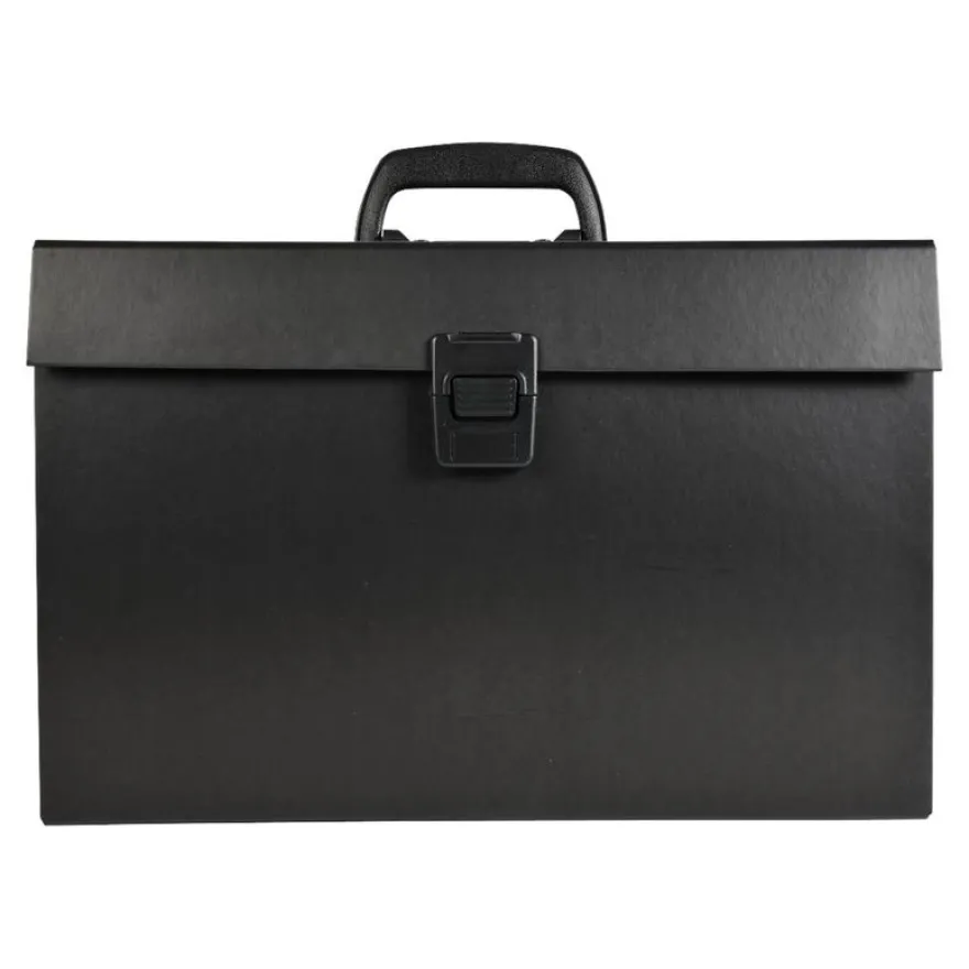 Exacompta - Classeur ménager (valisette trieur) 20 onglets - noir