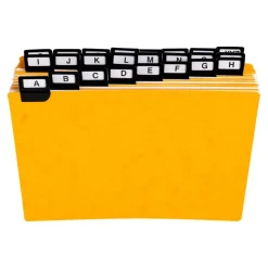 Exacompta - Intercalaires alphabétiques pour boîte à fiches - 24 positions A à Z