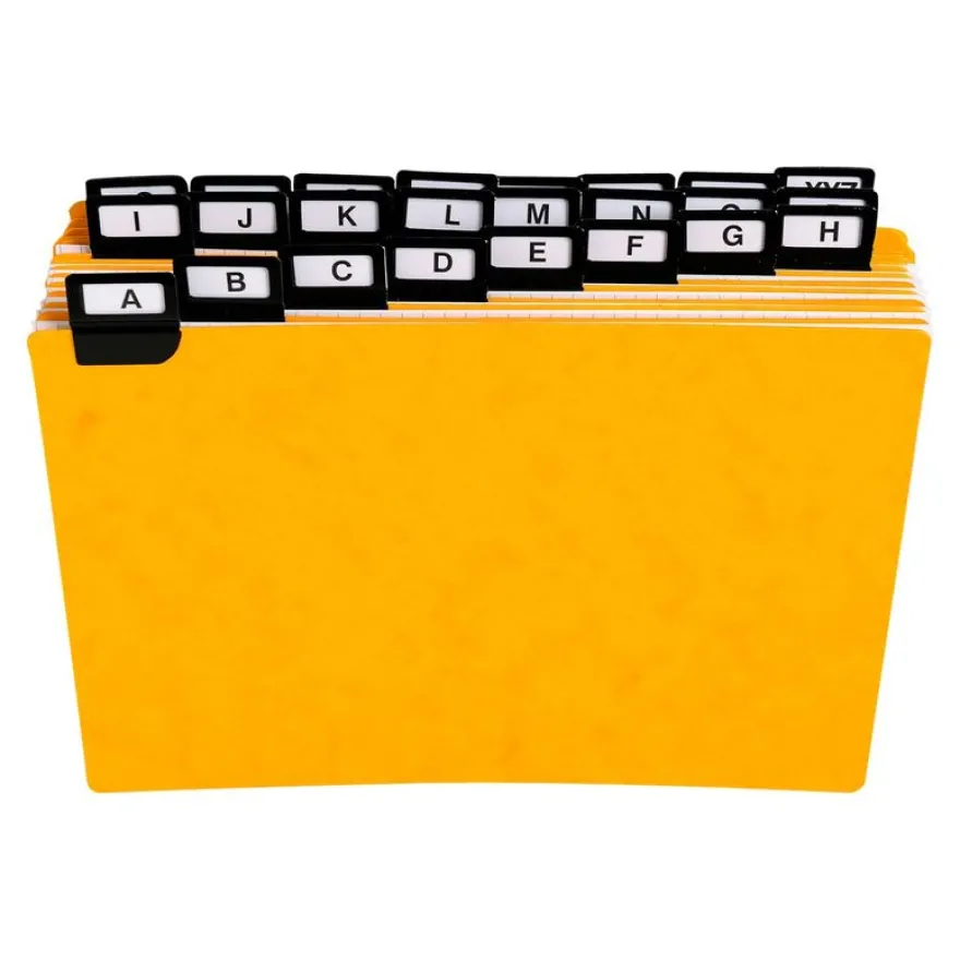 Exacompta - Intercalaires alphabétiques pour boîte à fiches - 24 positions A à Z