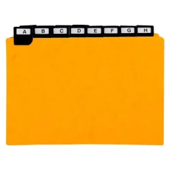 Exacompta - Intercalaires alphabétiques pour boîte à fiches - 24 positions A à Z